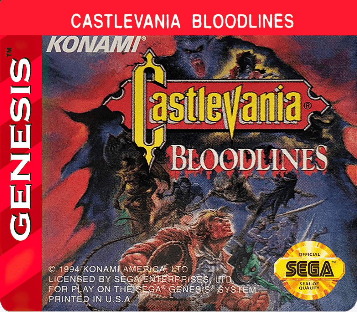 Castlevania - Bloodlines Cover Art - WOI Solutions