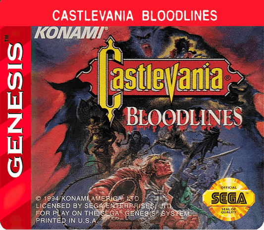 Castlevania - Bloodlines Cover Art - WOI Solutions