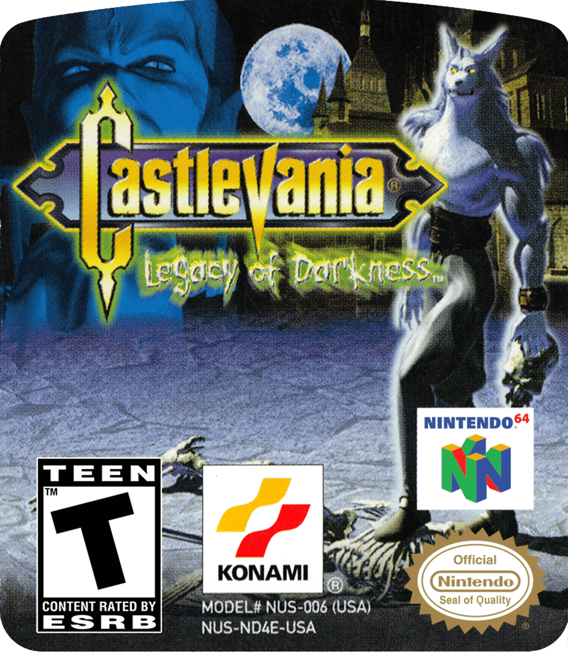Castlevania - Legacy of Darkness Cover Art - WOI Solutions