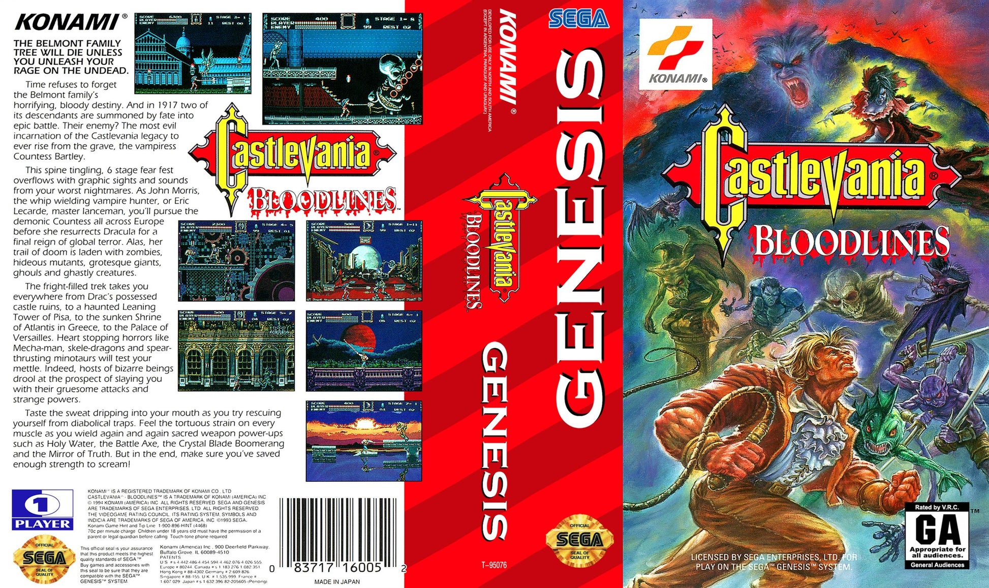 Castlevania Bloodlines Cover Art - WOI Solutions