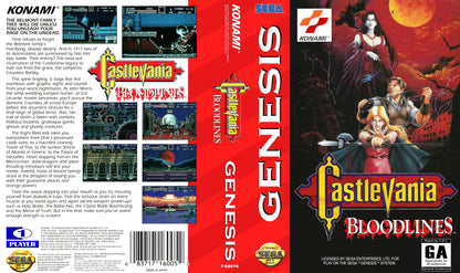 Castlevania Bloodlines Cover Art - WOI Solutions