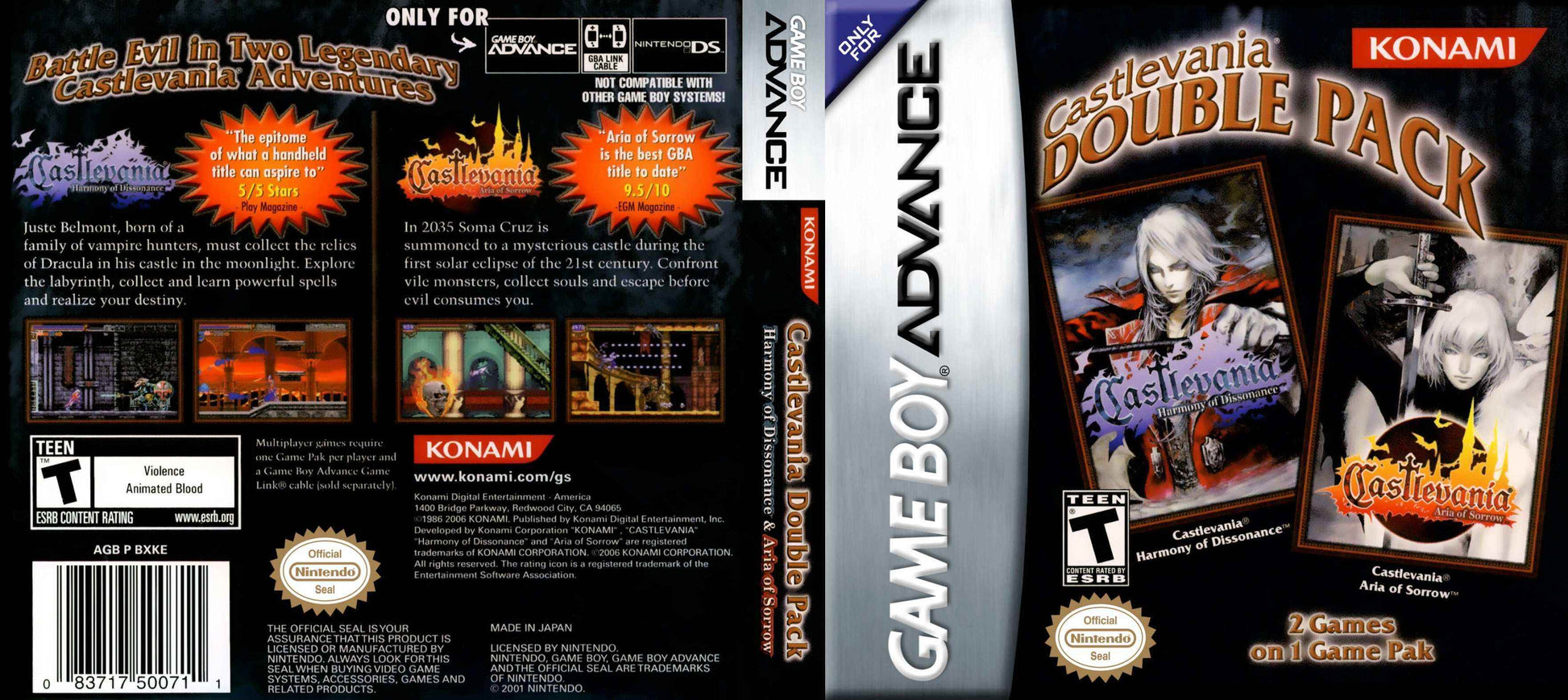 Castlevania Double Pack Cover Art - WOI Solutions