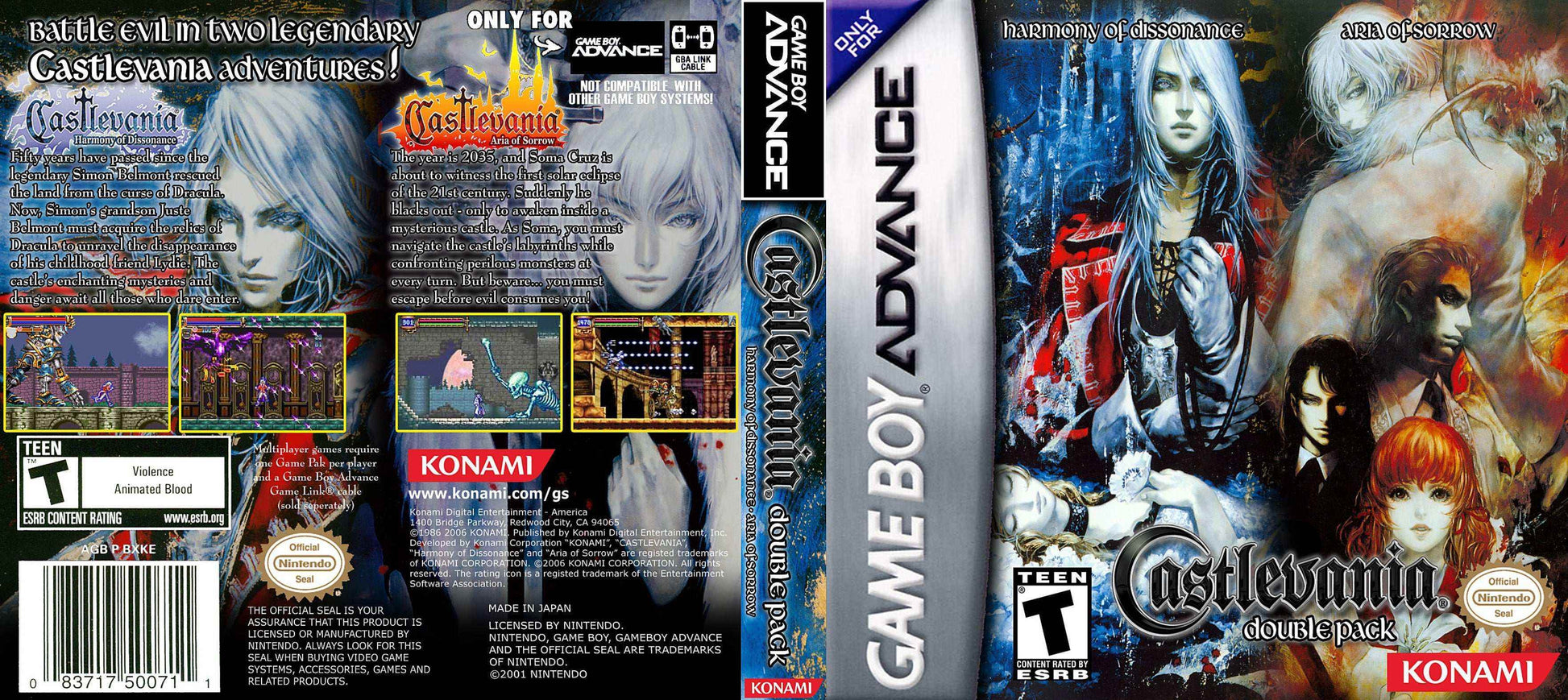 Castlevania Double Pack Cover Art - WOI Solutions