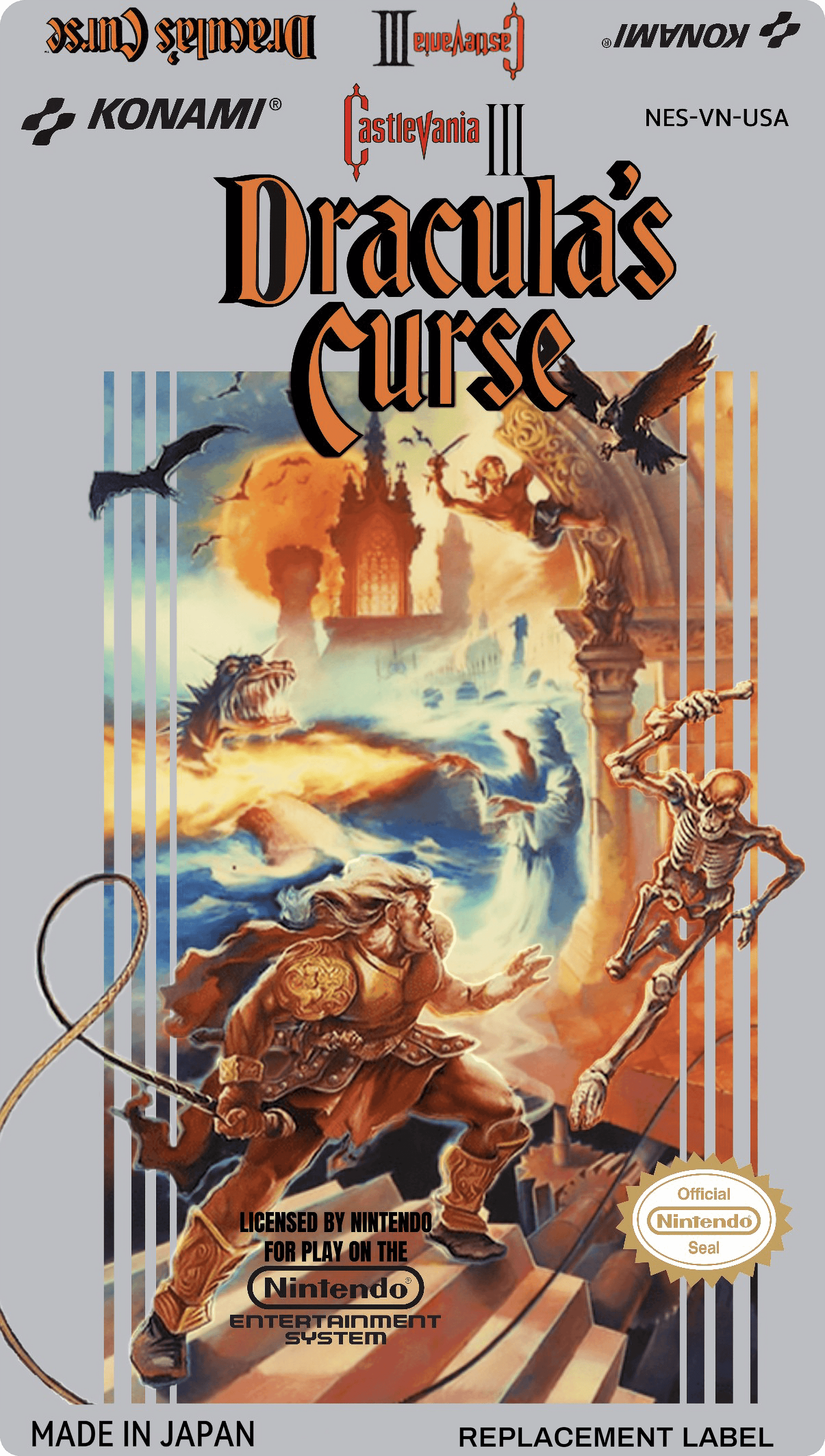 Castlevania III: Dracula's Curse Cover Art - WOI Solutions