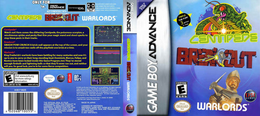 Centipede Breakout and Warlords Cover Art - WOI Solutions
