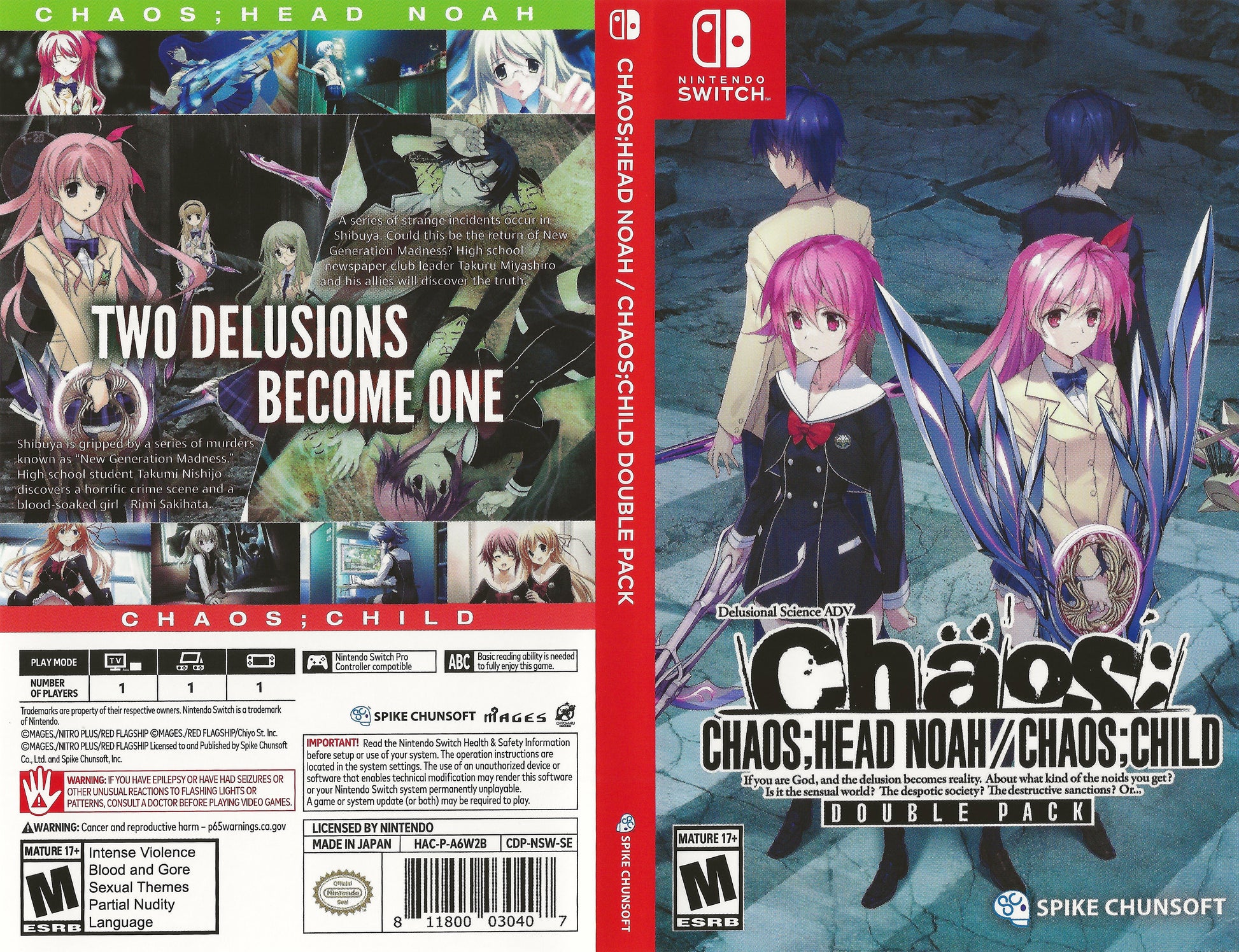 Chaos;Head Noah  Chaos;Child Double Pack