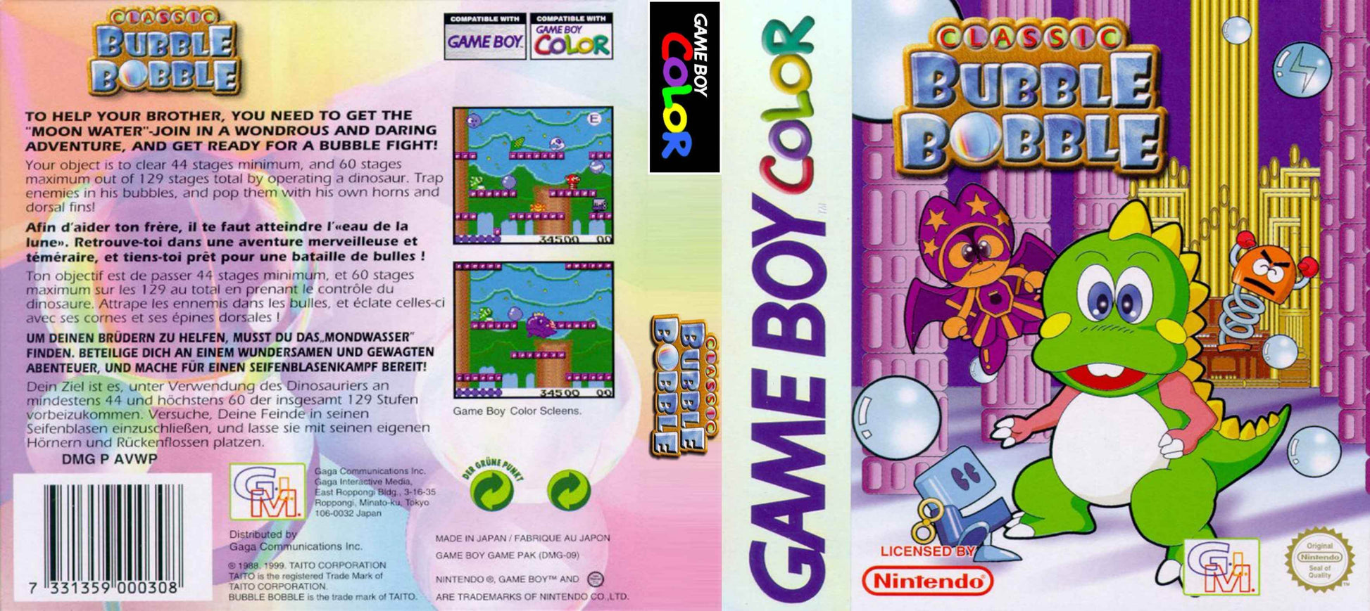 Classic Bubble Bobble Cover Art - WOI Solutions