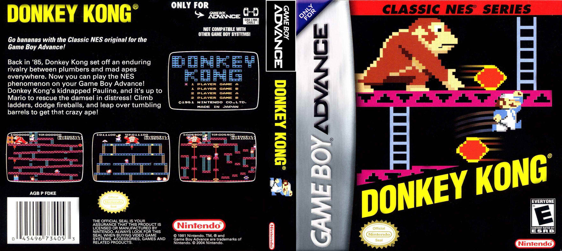 Classic NES Donkey Kong Cover Art - WOI Solutions