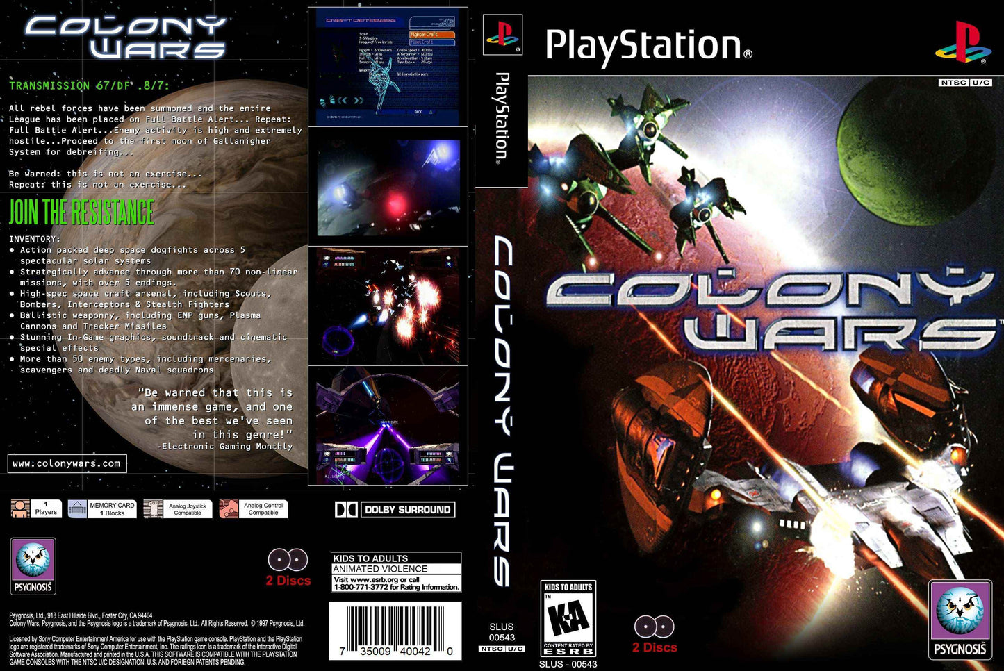 Colony Wars Cover Art - WOI Solutions