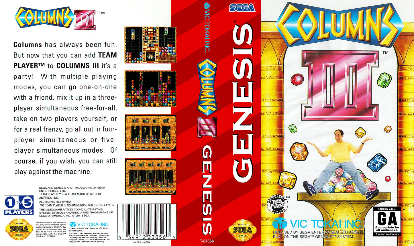 Columns III Revenge of Columns Cover Art - WOI Solutions