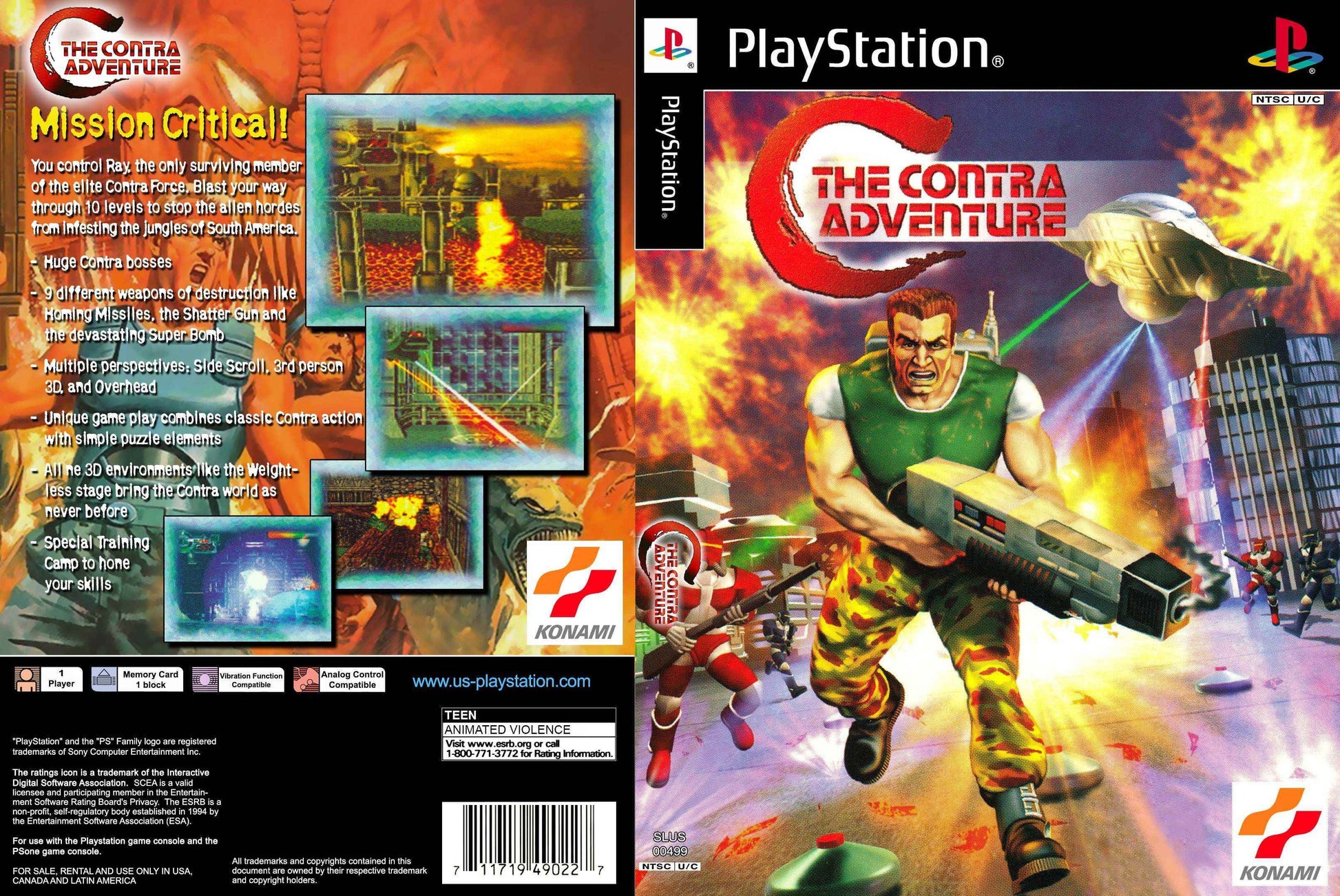 Contra Adventure Cover Art - WOI Solutions