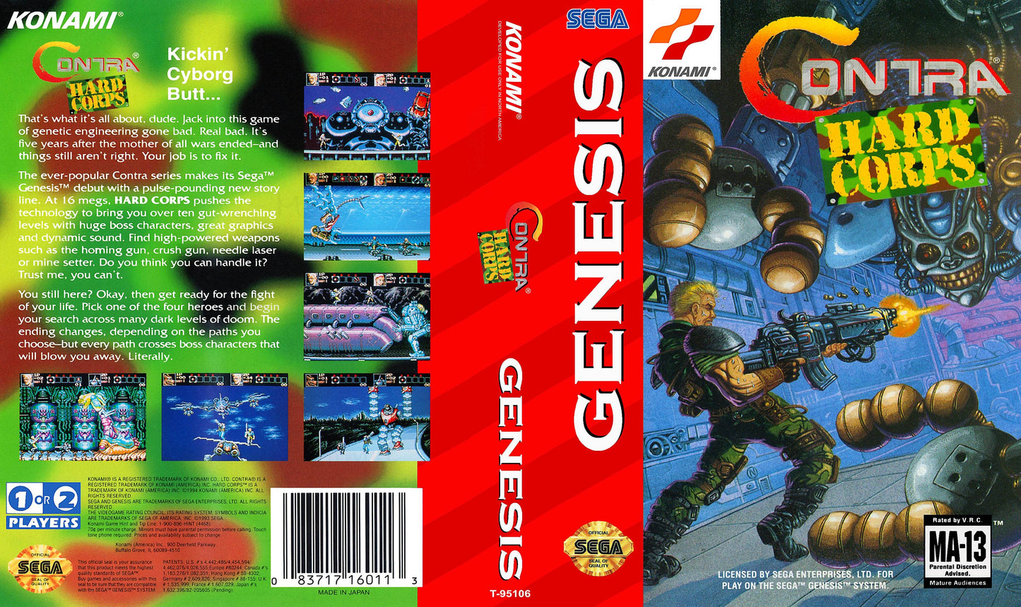 Contra Hard Corps Cover Art - WOI Solutions