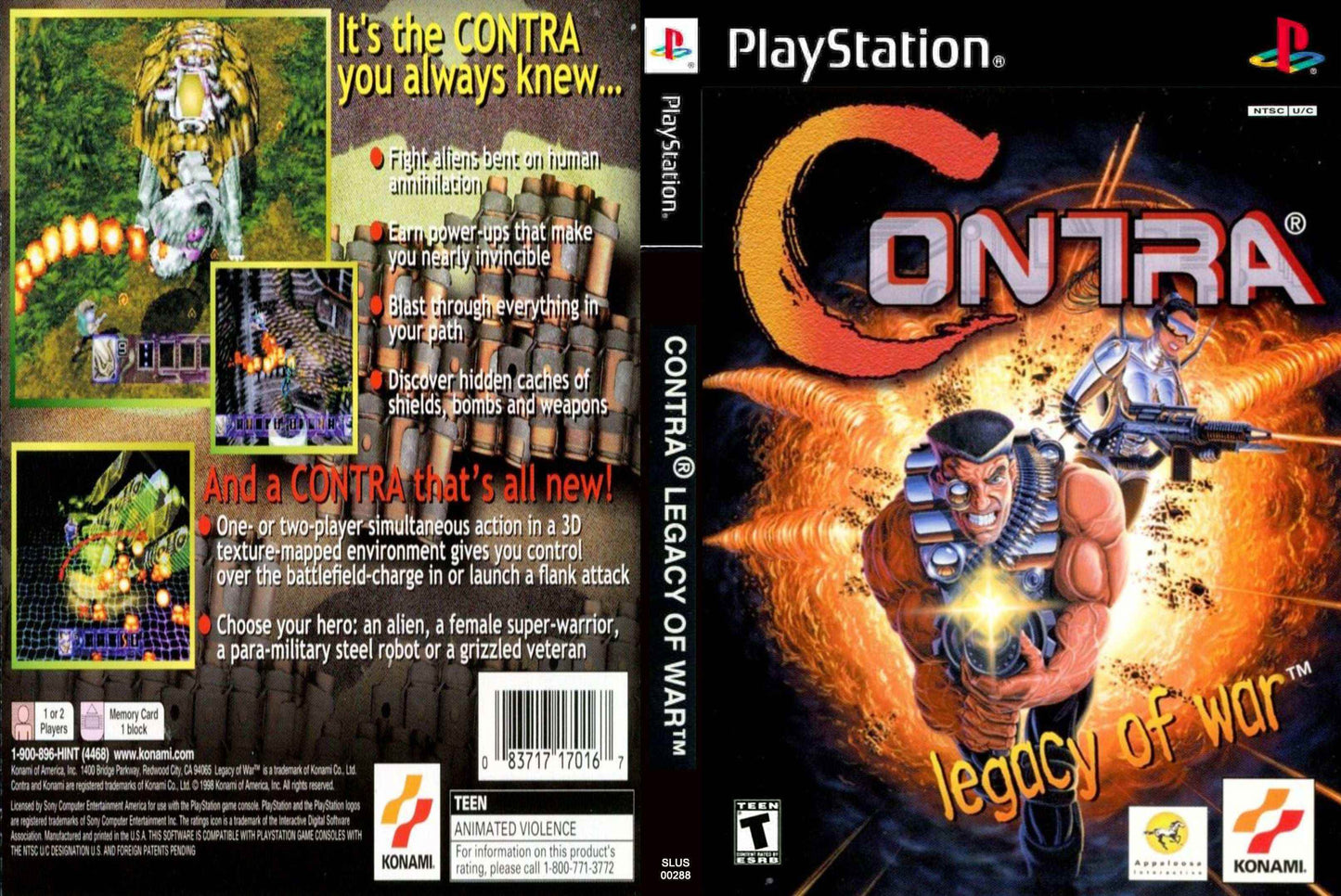 Contra Legacy of War Cover Art - WOI Solutions