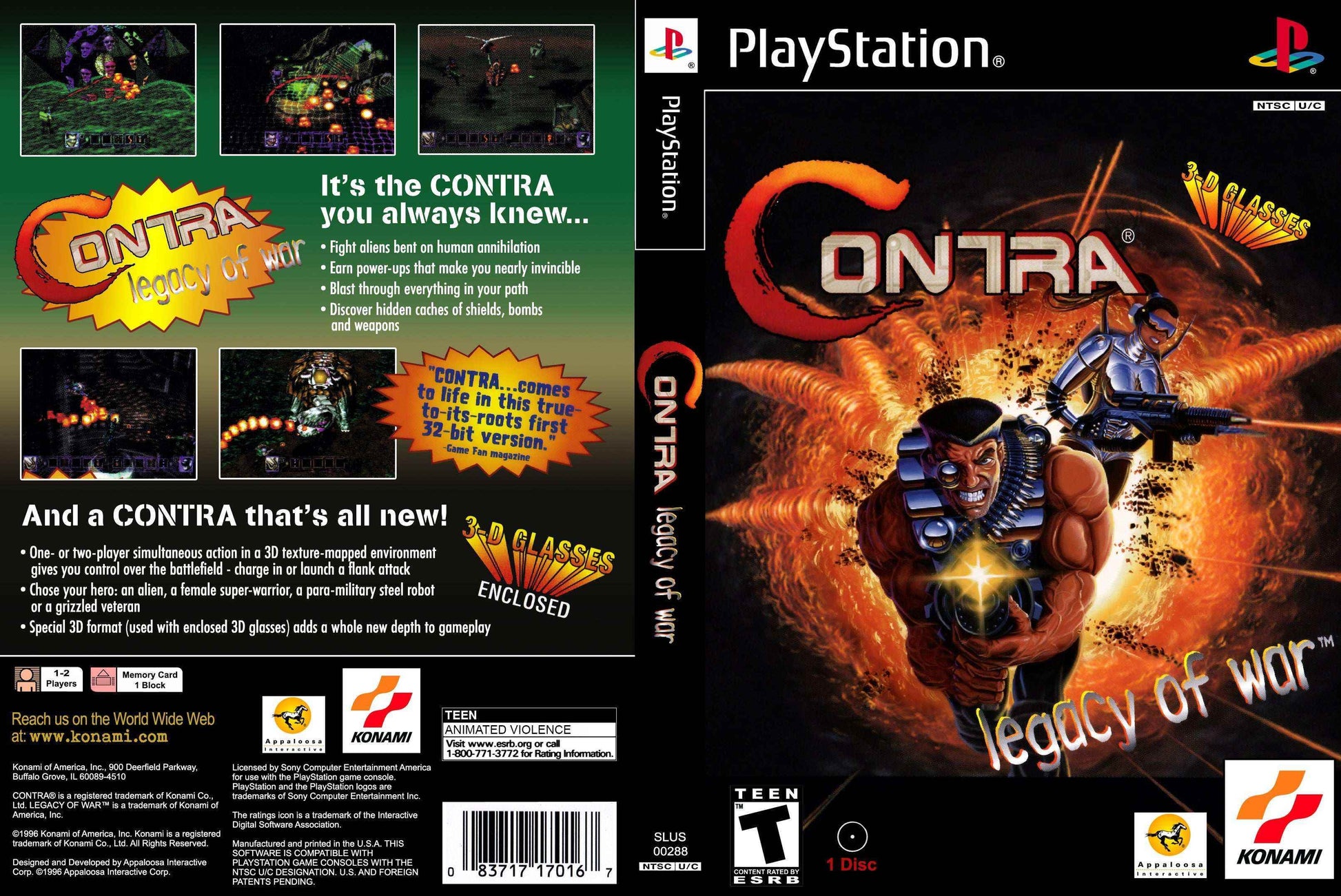 Contra Legacy of War Cover Art - WOI Solutions
