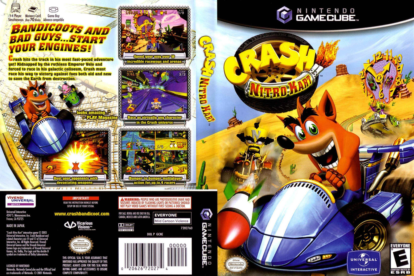 Crash Nitro Kart Cover Art - WOI Solutions