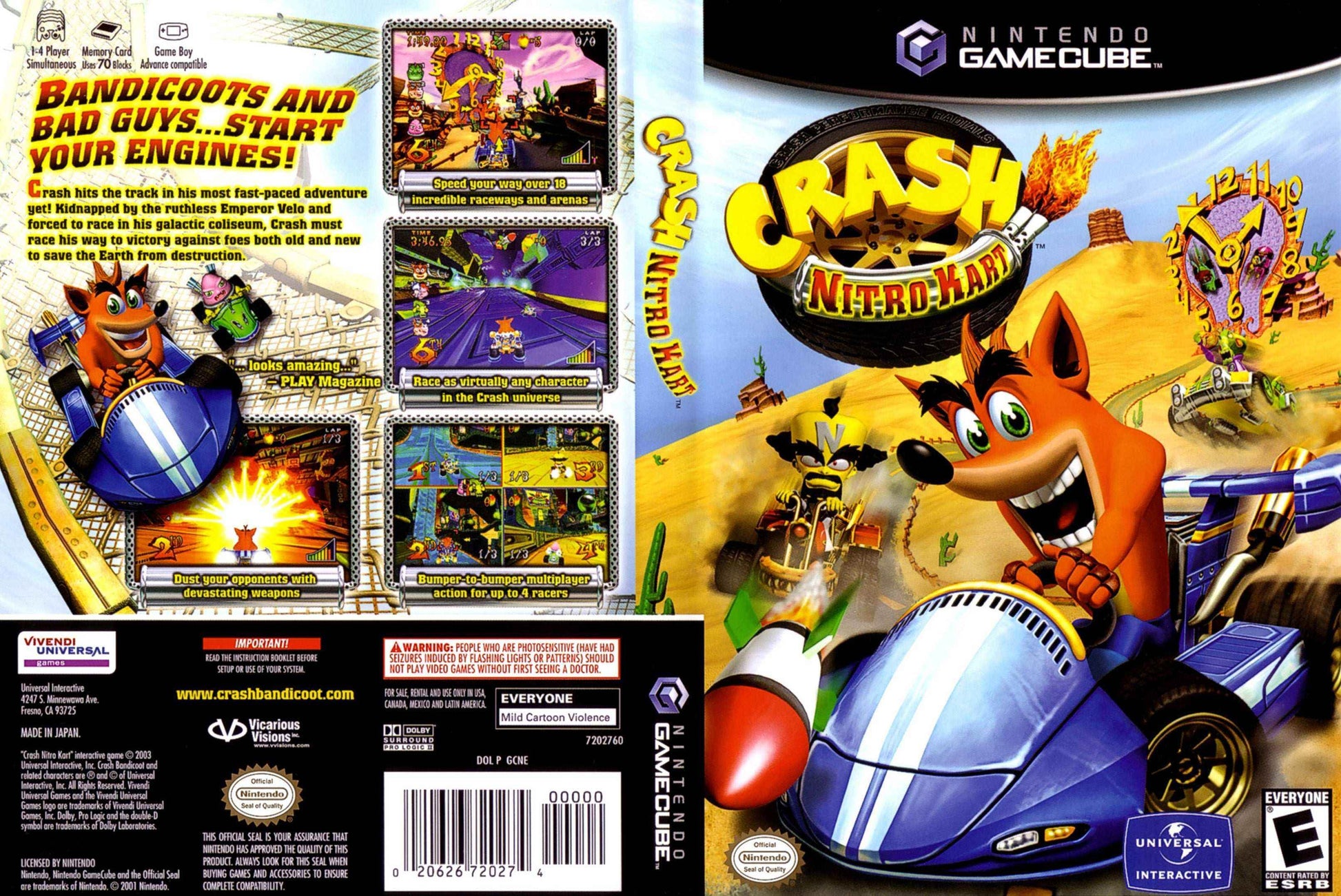 Crash Nitro Kart Cover Art - WOI Solutions