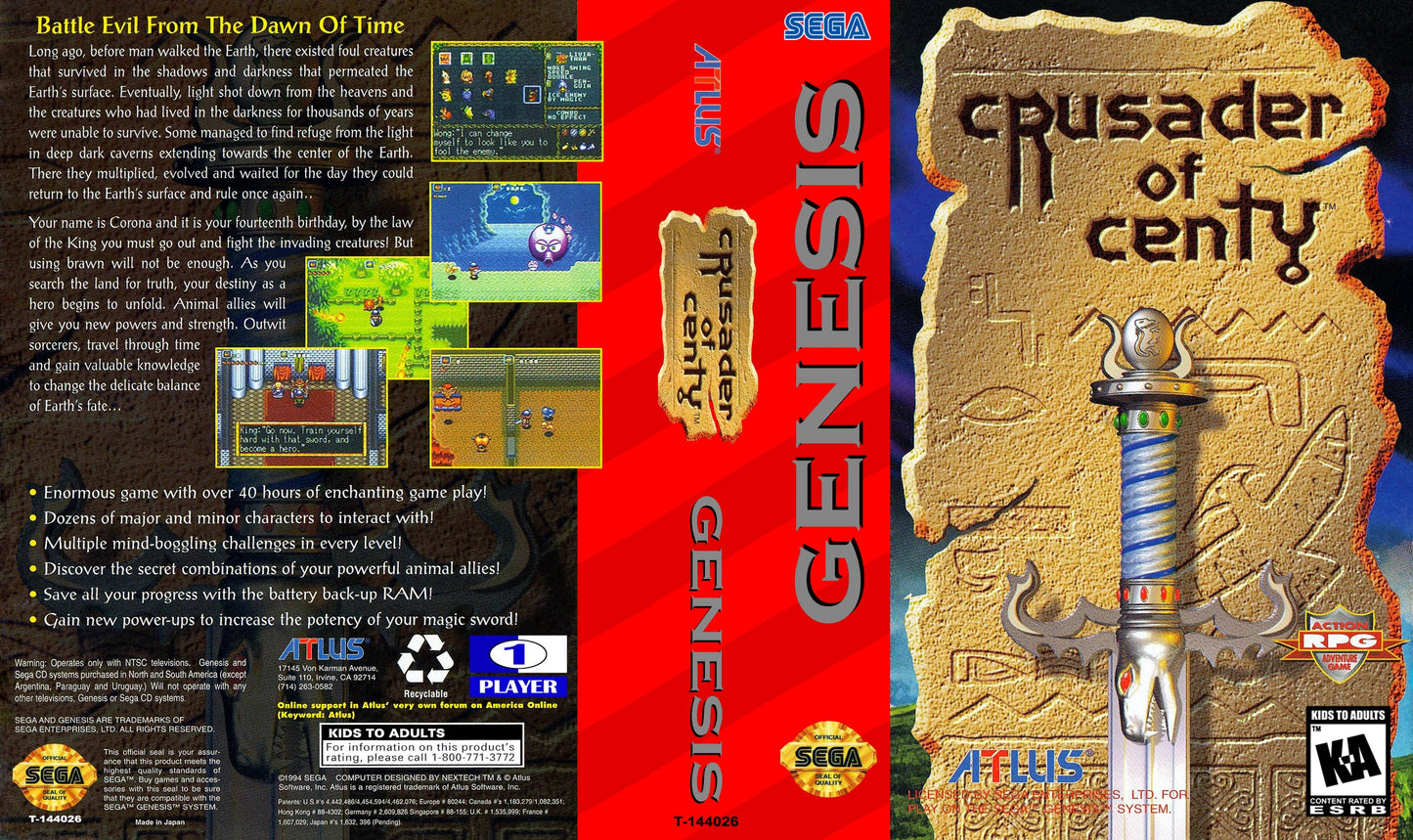 Crusader of Centy Cover Art - WOI Solutions