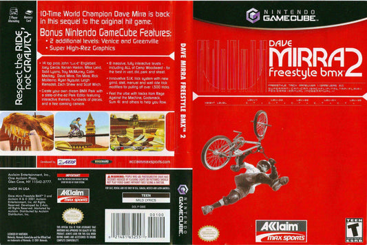 Dave Mirra Freestyle BMX 2 Cover Art - WOI Solutions