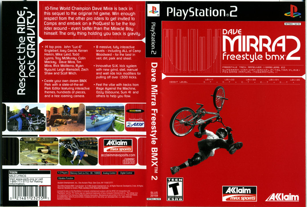 Dave Mirra Freestyle BMX 2