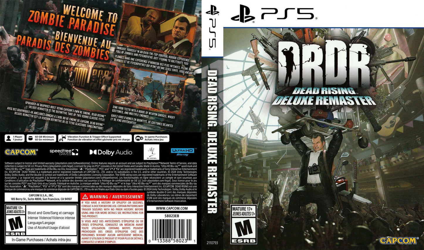 Dead Rising Deluxe Remastered Cover Art - WOI Solutions