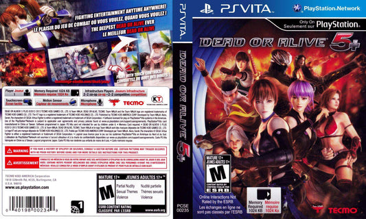Dead or Alive 5 Plus Cover Art - WOI Solutions