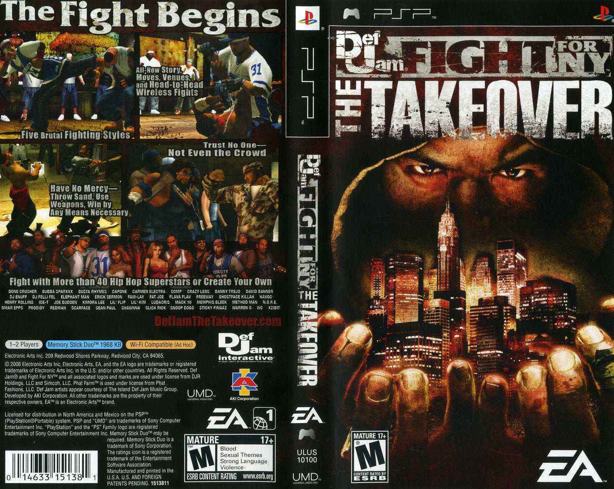 Def Jam Fight for NY The Takeover Cover Art - WOI Solutions