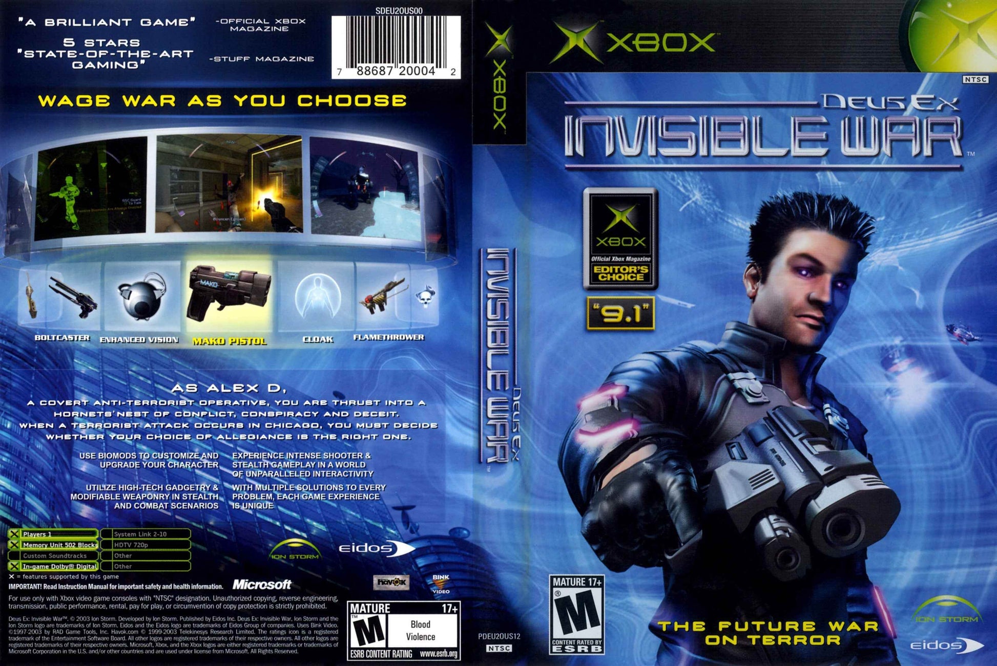Deus Ex Invisible War Cover Art - WOI Solutions