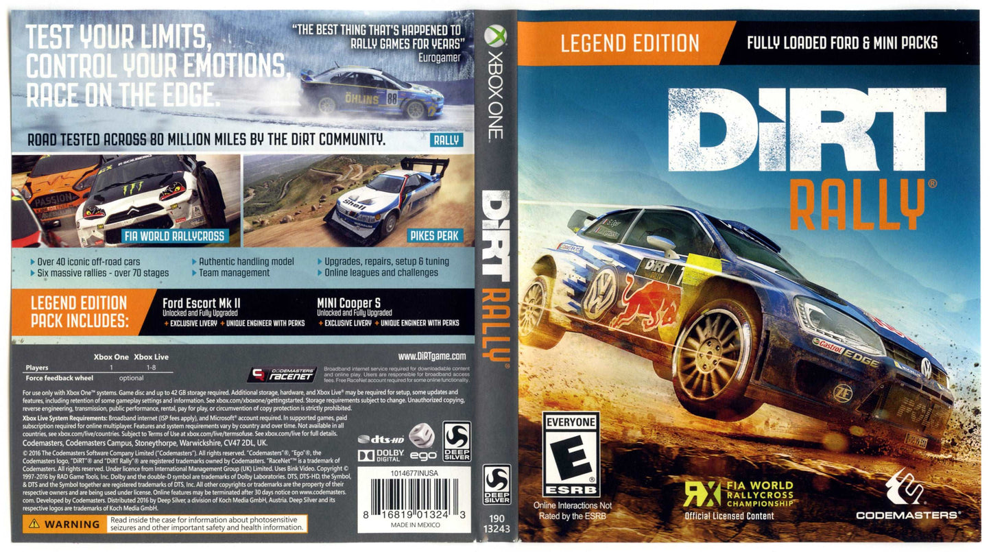 Dirt Rally Legend Edition