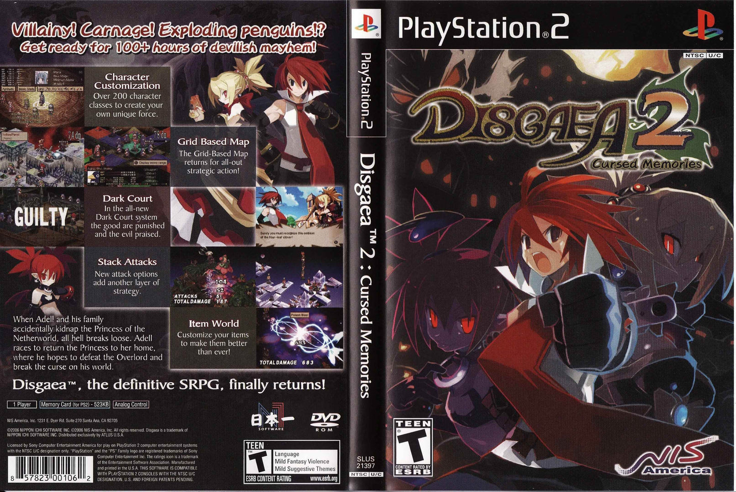 Disgaea 2 Cursed Memories Cover Art - WOI Solutions