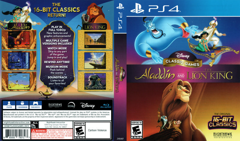 Disney Classic Games Aladdin and The Lion King