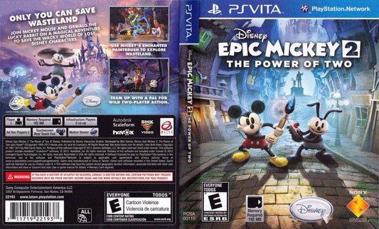 Disney Epic Mickey 2 The Power of Two Cover Art - WOI Solutions