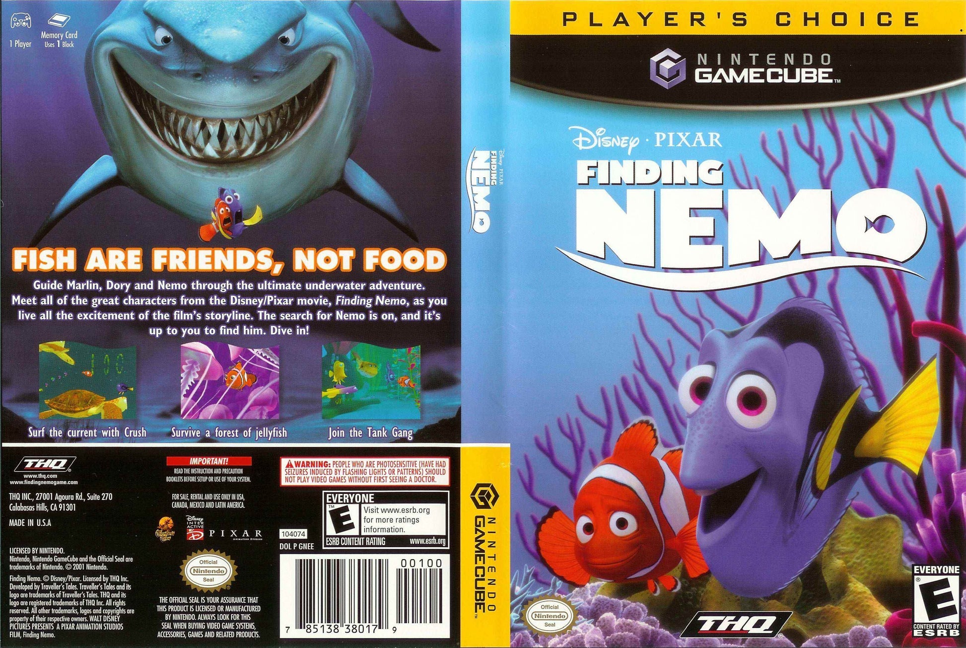 DisneyPixar Finding Nemo Players Choice Cover Art - WOI Solutions