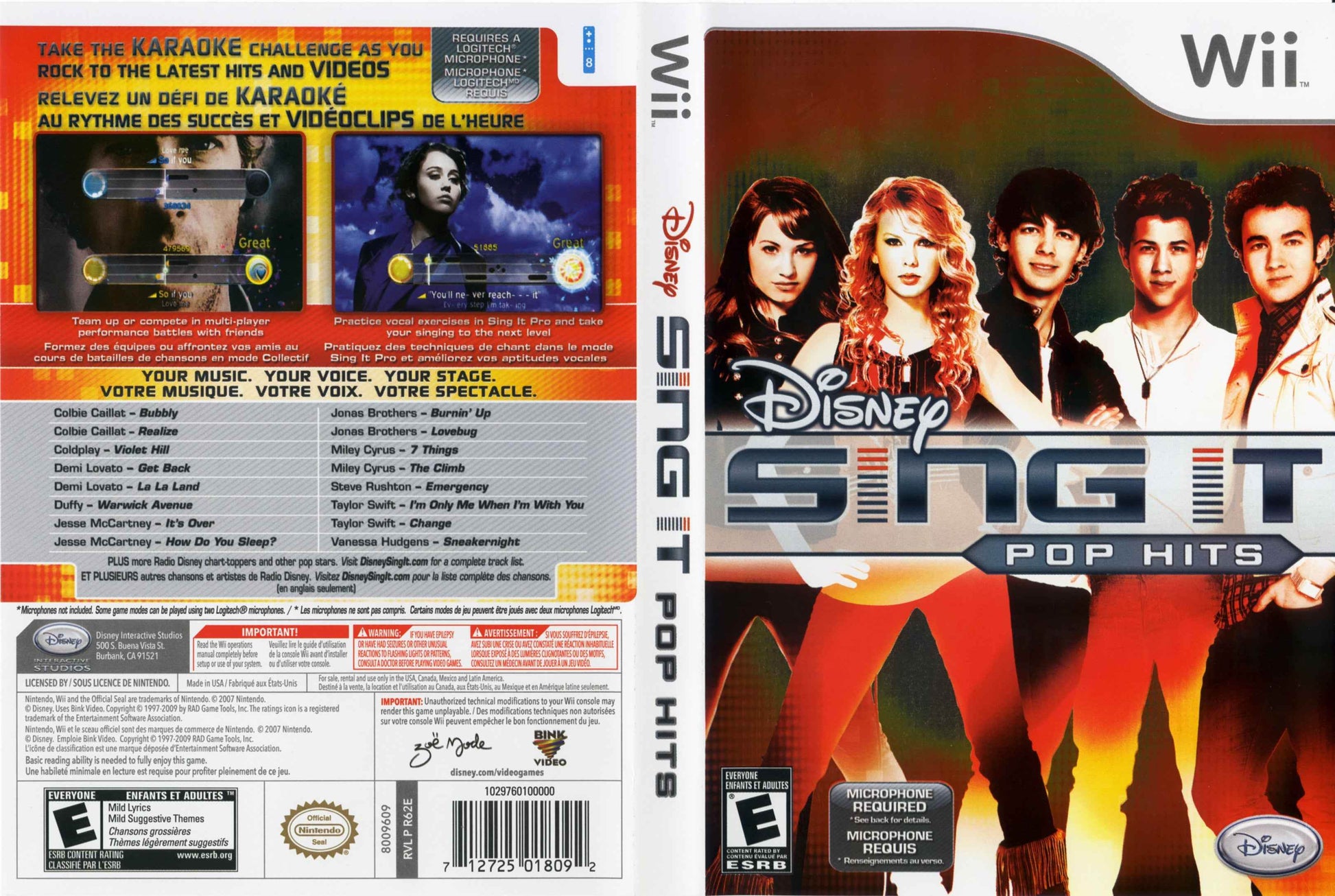 Disney Sing It Pop Hits Cover Art - WOI Solutions