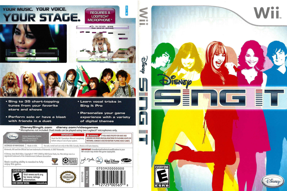 Disney Sing It Cover Art - WOI Solutions