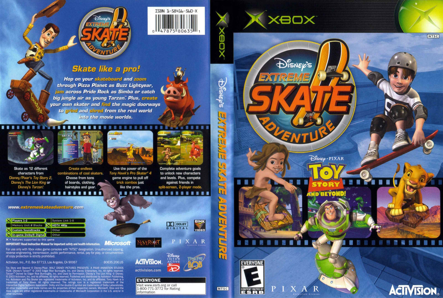 Disney's Extreme Skate Adventure Cover Art - WOI Solutions