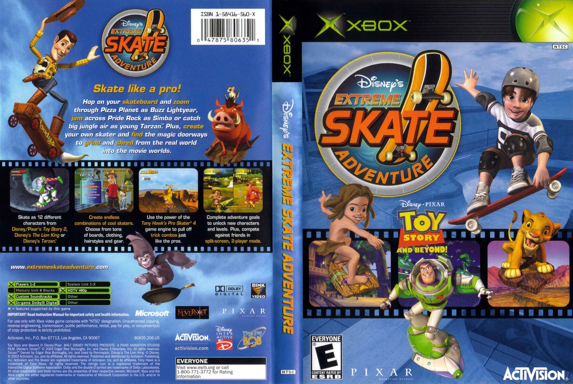 Disney's Extreme Skate Adventure Cover Art - WOI Solutions