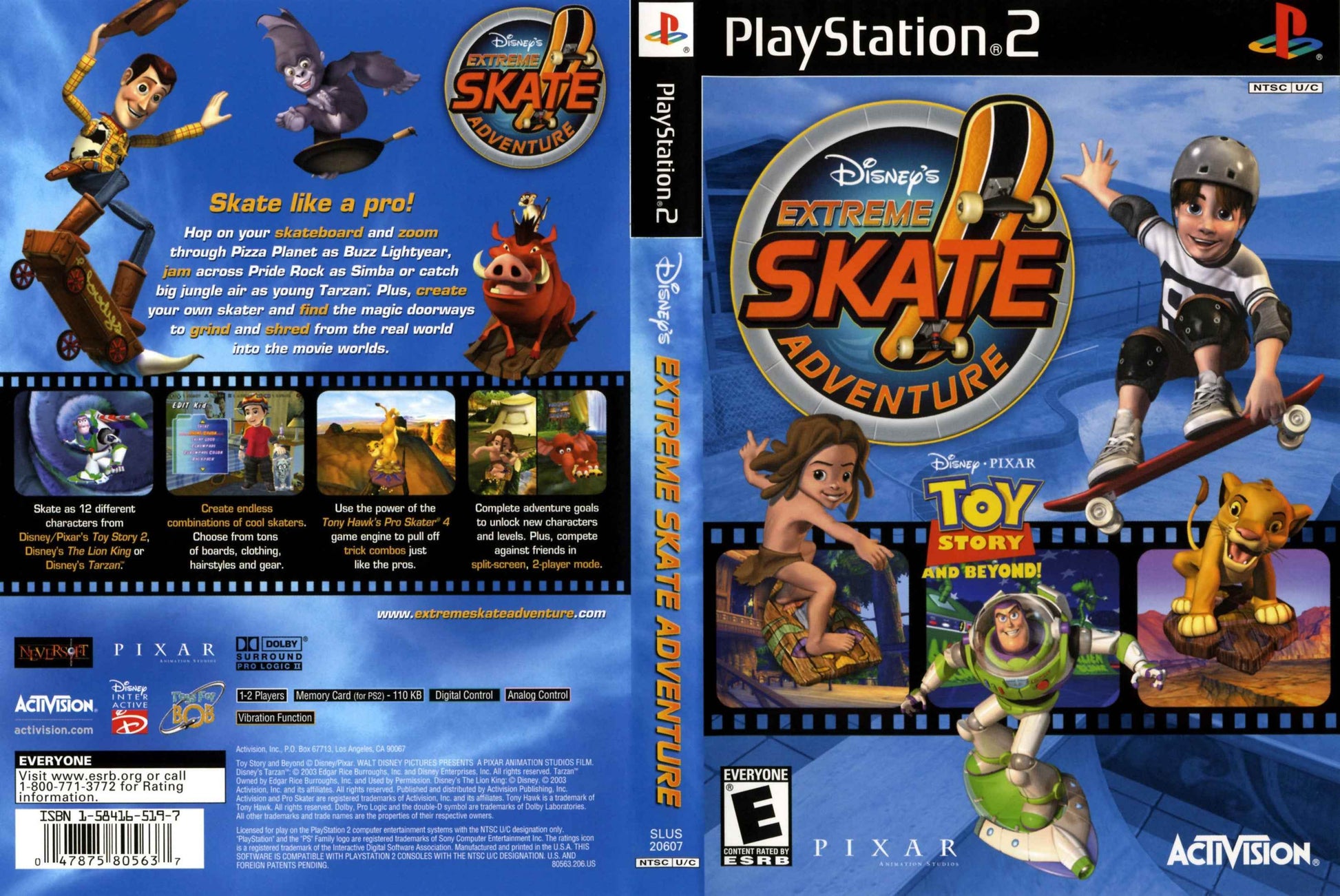 Disney's Extreme Skate Adventure Cover Art - WOI Solutions