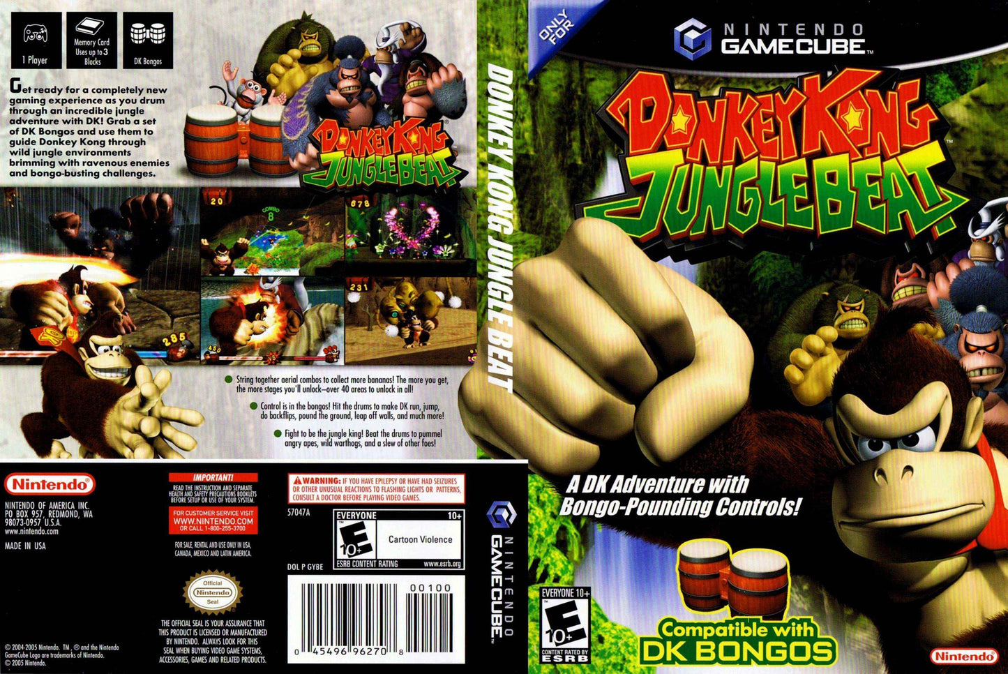Donkey Kong Jungle Beat Cover Art - WOI Solutions