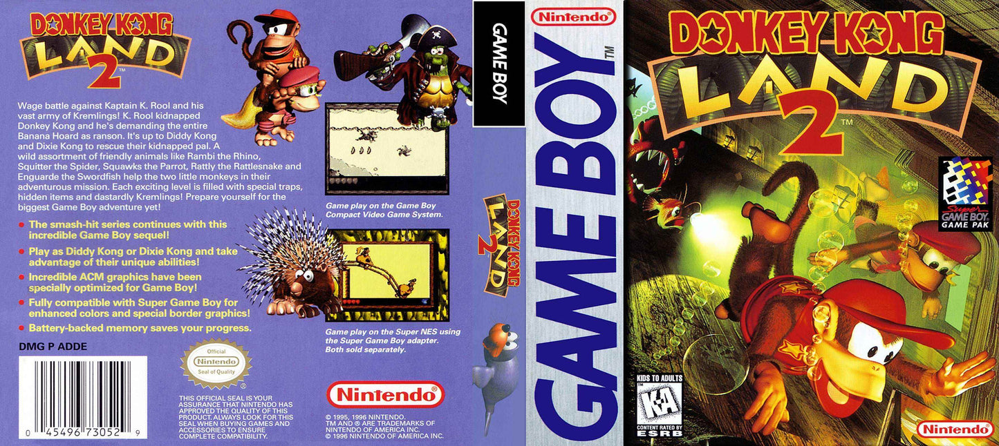 Donkey Kong Land 2 Cover Art - WOI Solutions