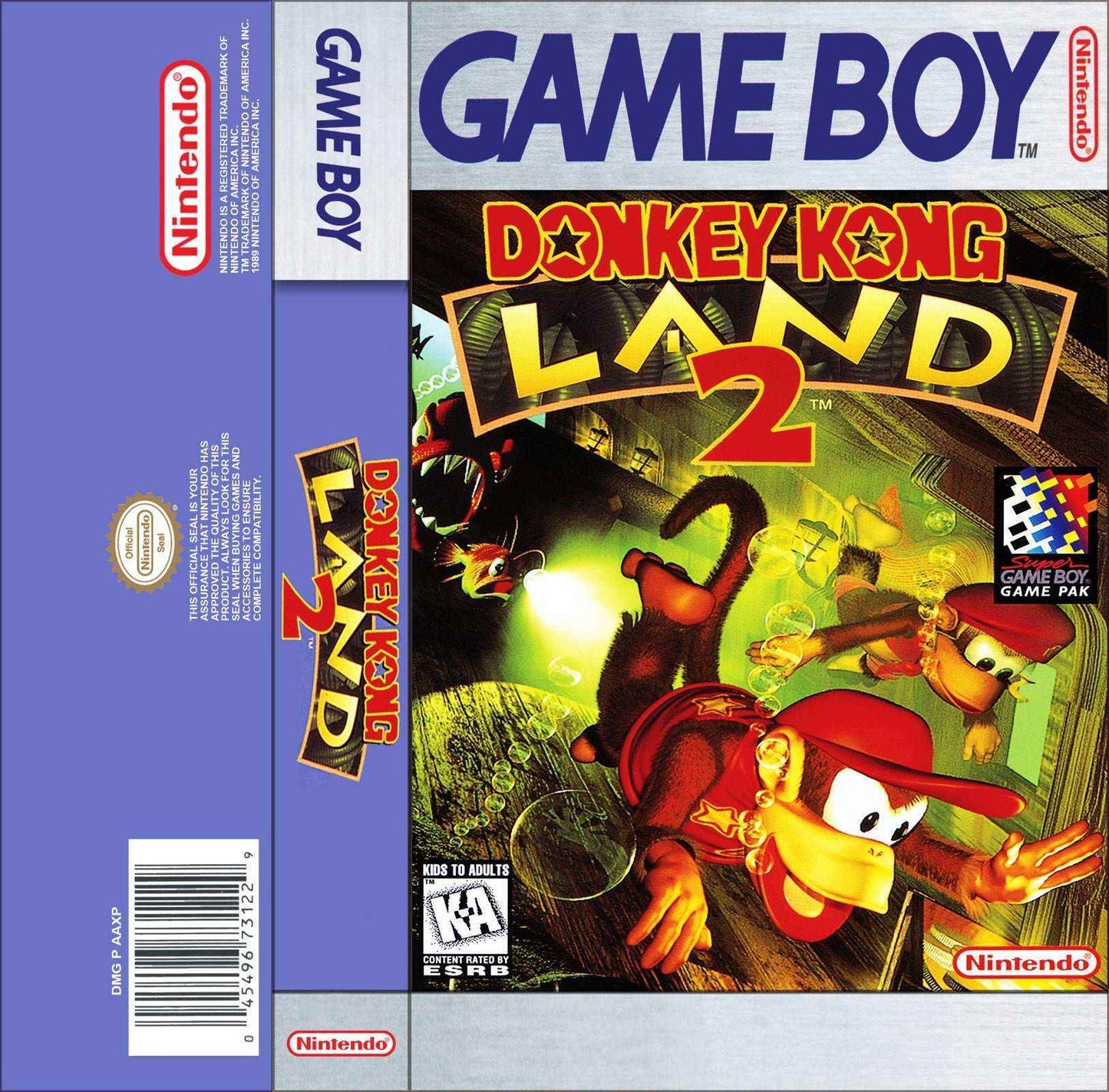 Donkey Kong Land 2 Cover Art - WOI Solutions