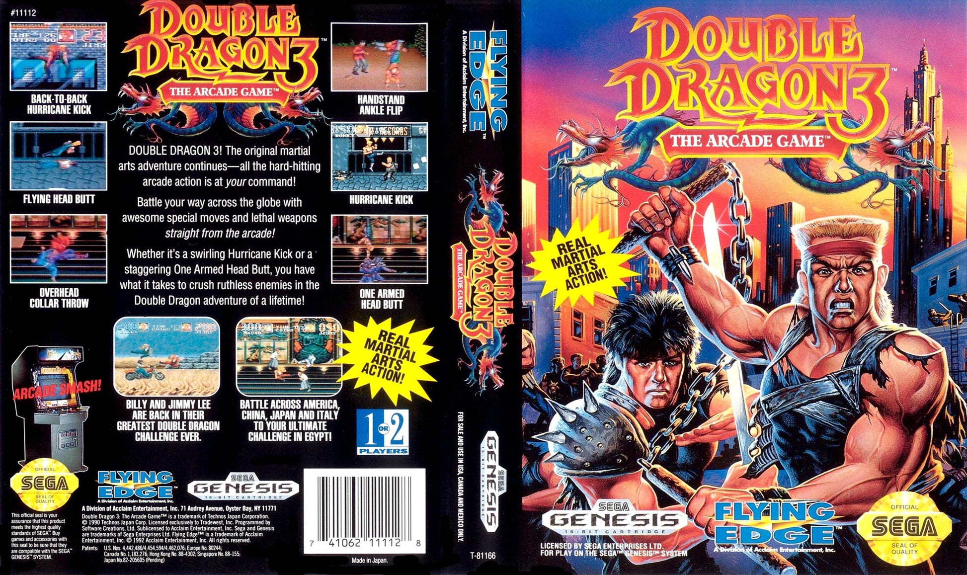 Double Dragon III The Arcade Game Cover Art - WOI Solutions