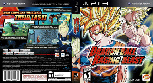 Dragon Ball Raging Blast Cover Art - WOI Solutions