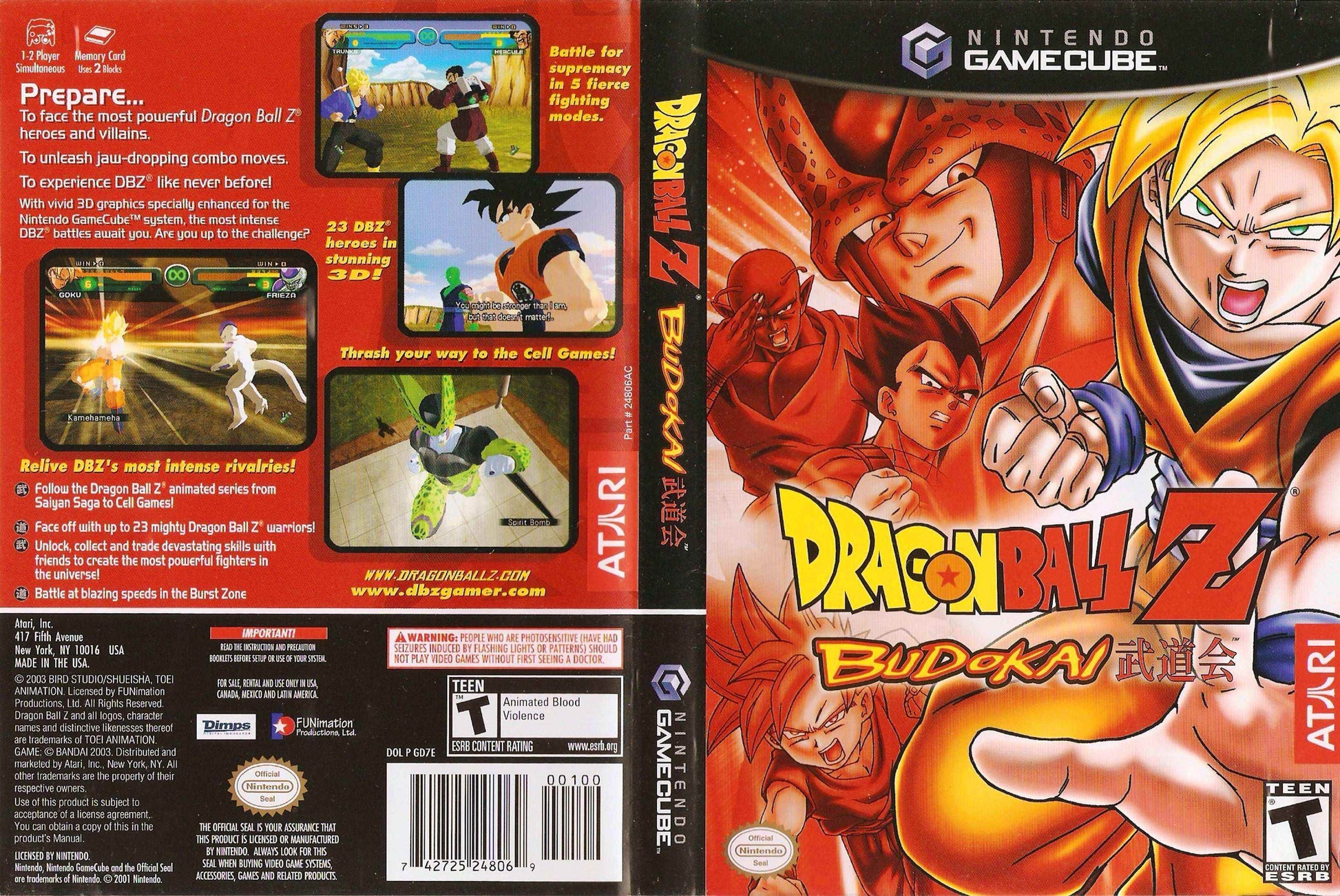 Dragon Ball Z Budokai Cover Art - WOI Solutions