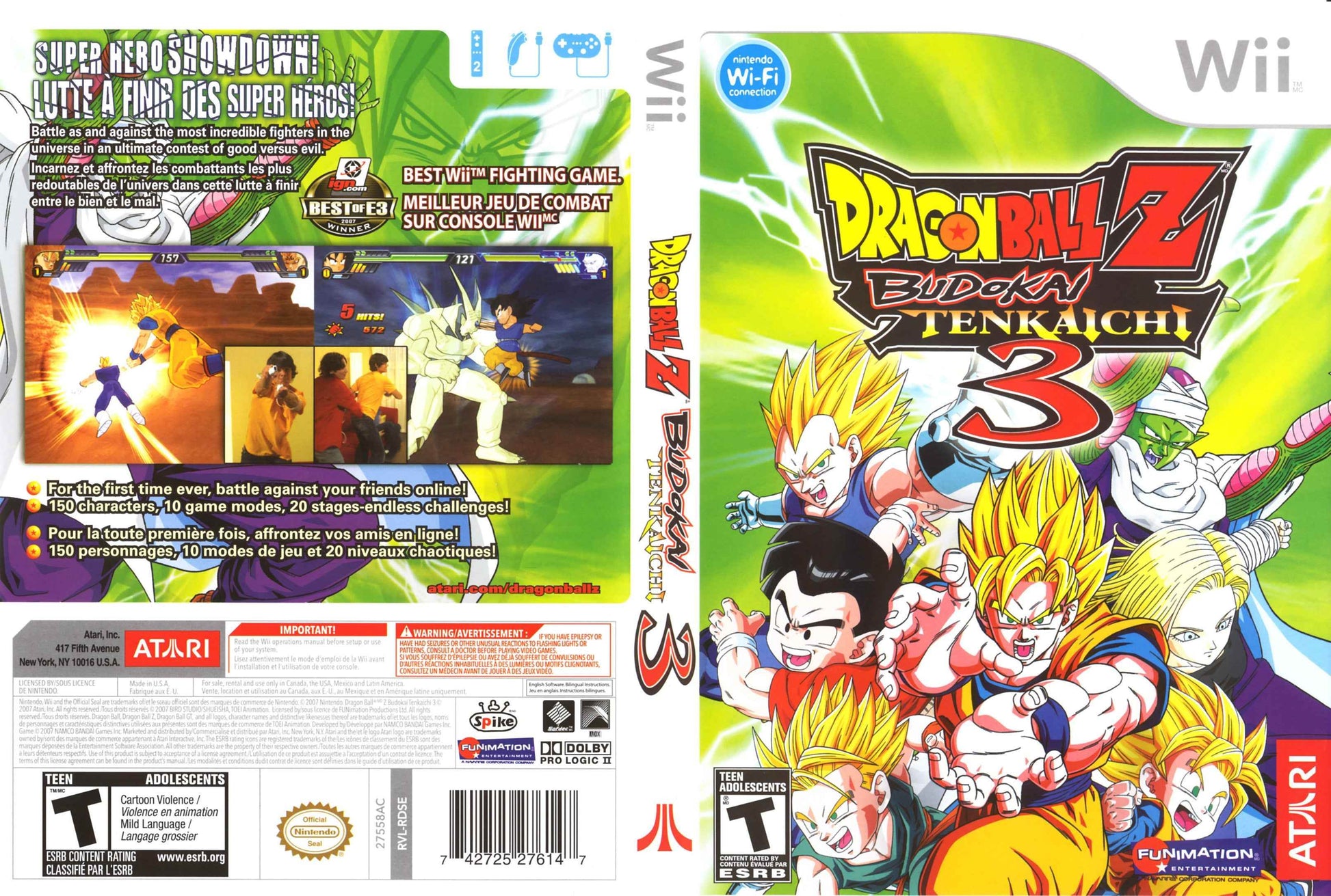 Dragon Ball Z Budokai Tenkaichi 3 Cover Art - WOI Solutions