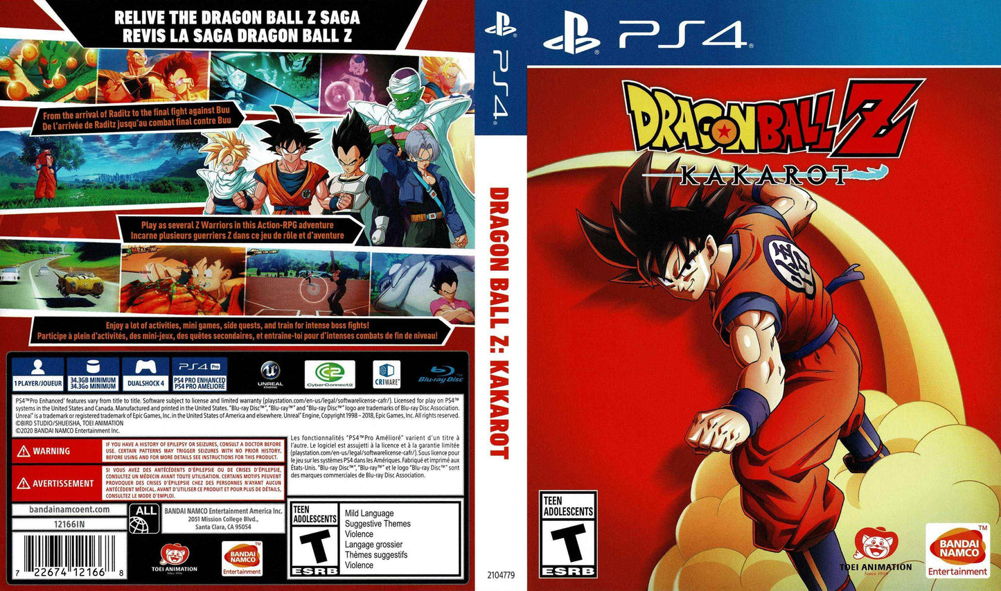 Dragon Ball Z Kakarot Cover Art - WOI Solutions