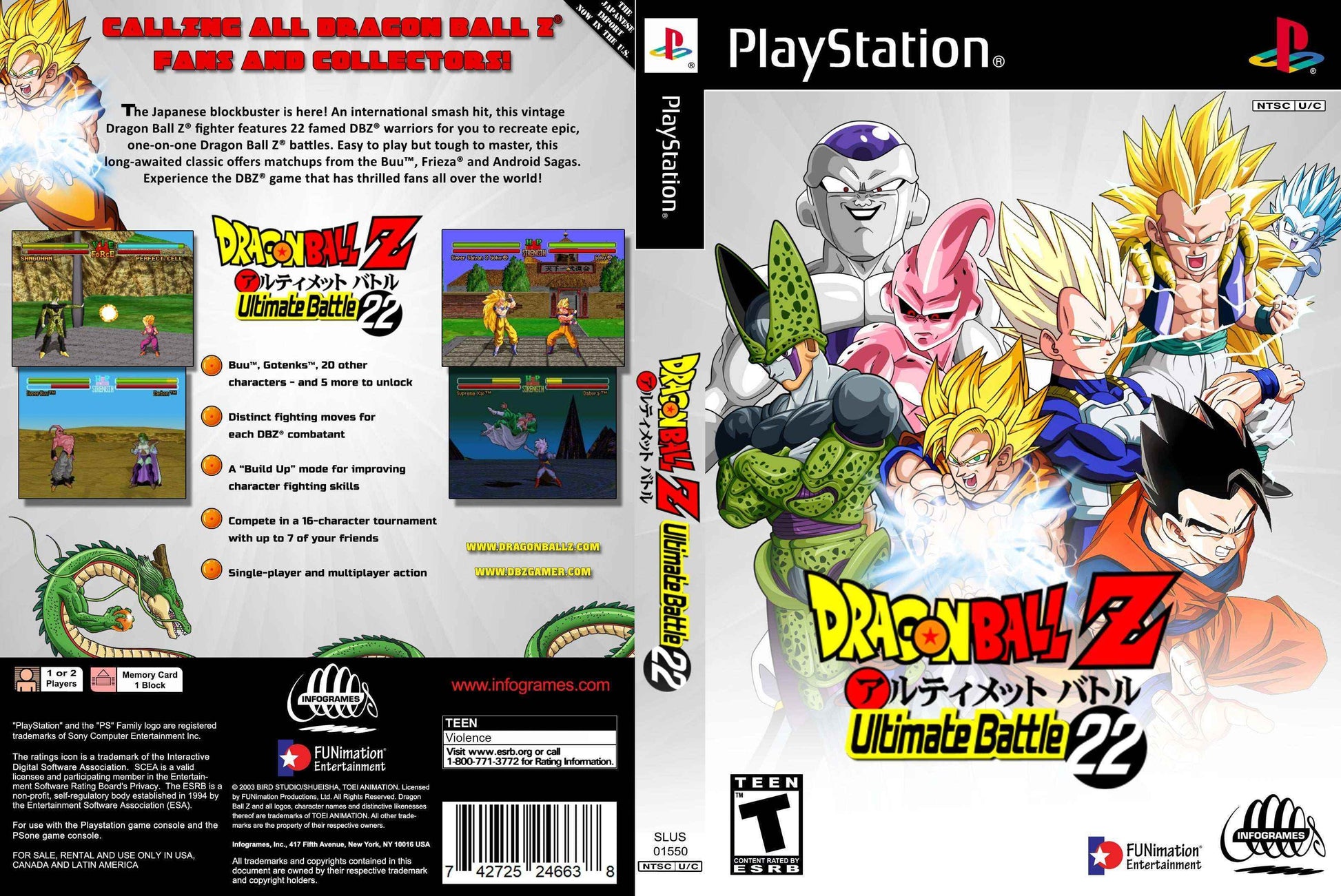 DragonBall Z Ultimate Battle 22 Cover Art - WOI Solutions