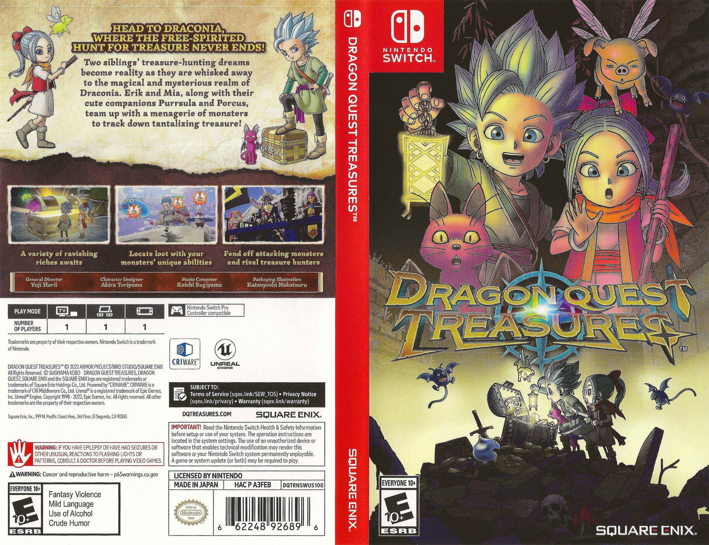Dragon Quest Treasures Cover Art - WOI Solutions