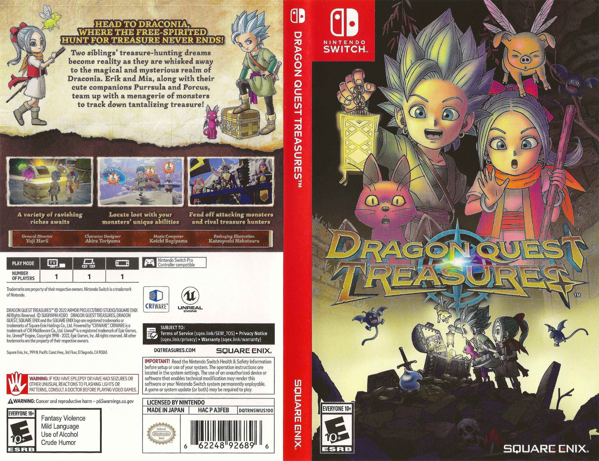 Dragon Quest Treasures Cover Art - WOI Solutions