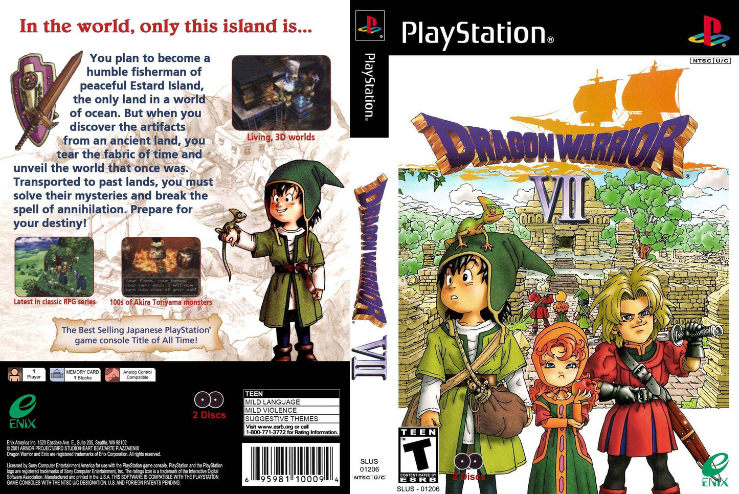 Dragon Warrior VII Cover Art - WOI Solutions