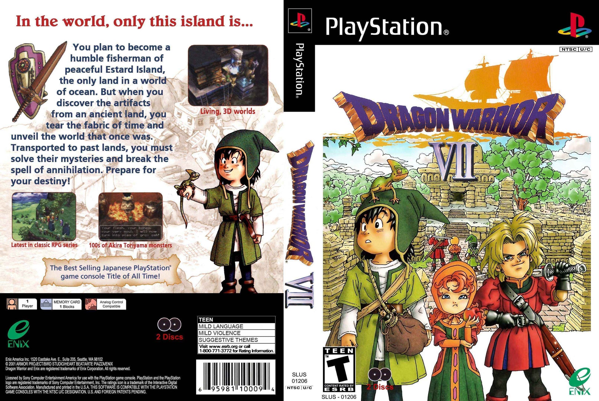 Dragon Warrior VII Cover Art - WOI Solutions